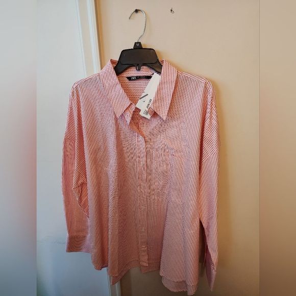 Zara Tops - Zara striped button down shirt